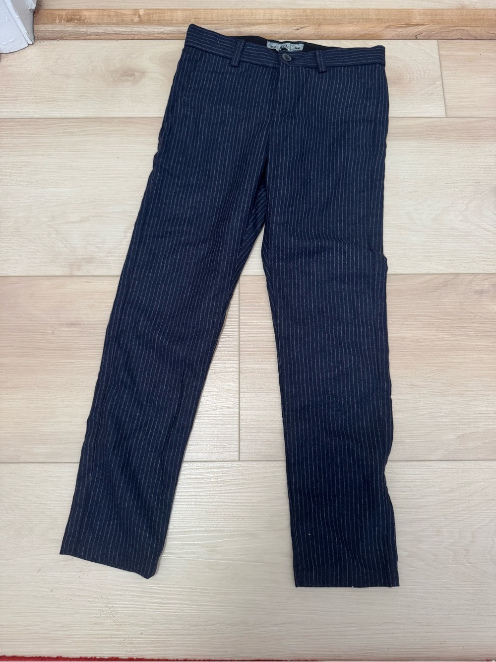 Bonpoint Navy Pinstripe Dress Trousers